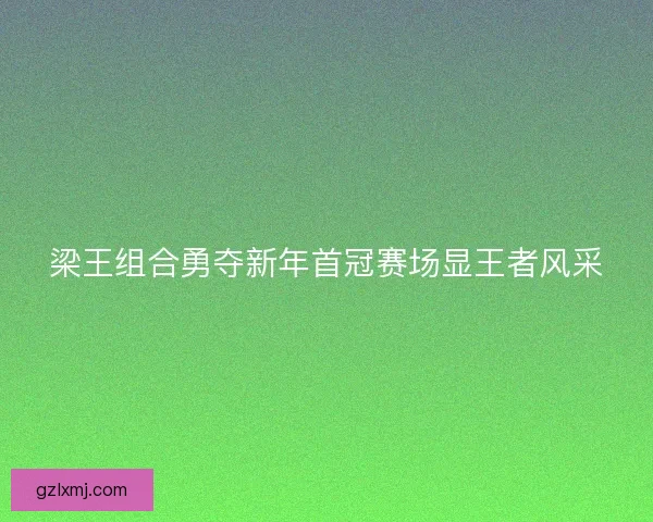 梁王组合勇夺新年首冠赛场显王者风采